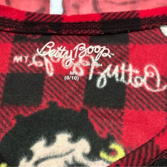 Betty Boop & Coco Nightgown Fleece long sleeve M(8-10) - Picture 4 of 8